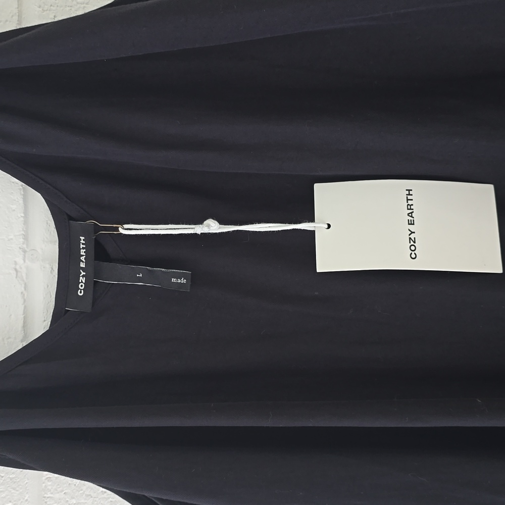 Cozy Earth Women's Sunset Slip Dress Blac Color Size L - Picture 5 of 7